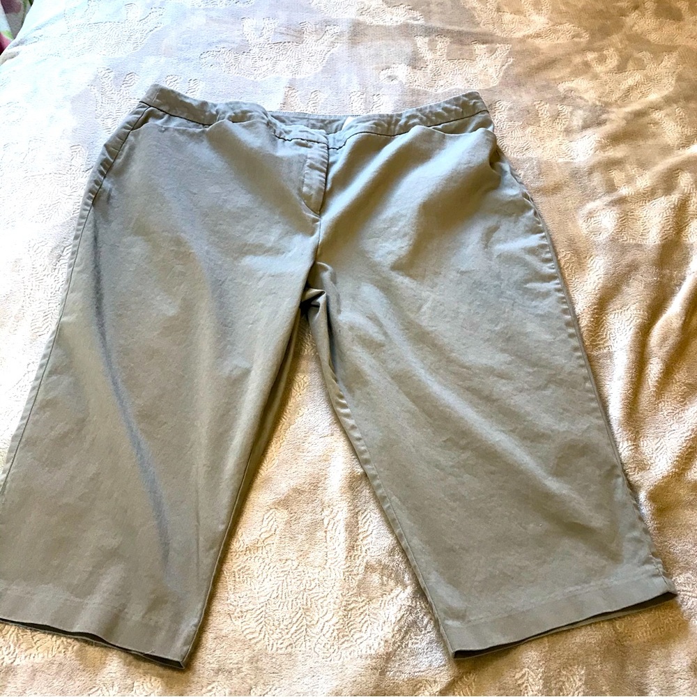Tradition tan brown capris Size 22W